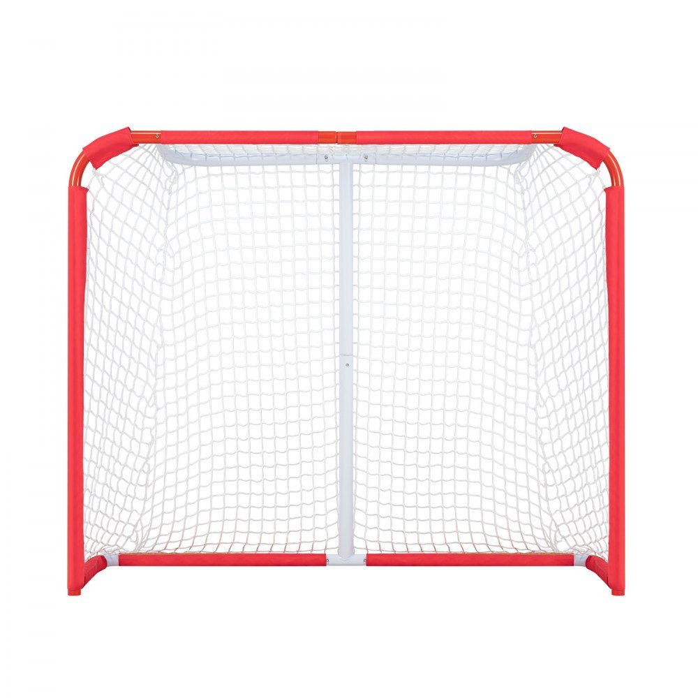 Hockey Goal Street Hockey Net Street Hockey Goal Hockey Net 137x60x112cm Hockey Training Goal Set Hockey Street Set Portable Indoor Outdoor Hockey Goal with Net White Red Training