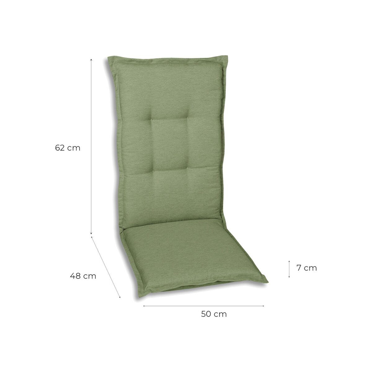 GO-DE Textil-Gartenkissen/Kissen, wasserabweisend, leicht zu reinigen
