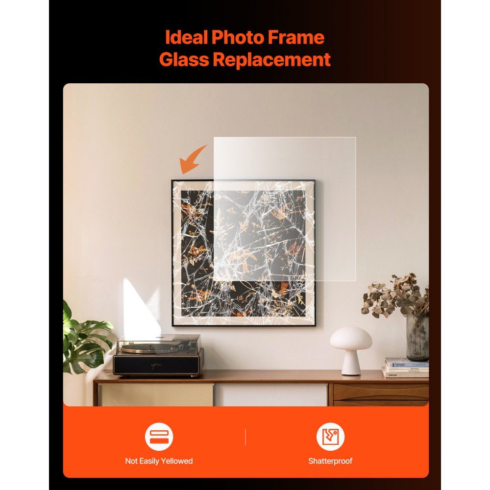 PET/Plexiglasplatten, Set mit 5 Kunststoffplatten, 610 x 914 mm, 1 mm dick, transparente, flexible Kunststoffplatten zum Basteln, Ersatzglas für Bilderrahmen, DIY-Display-Projekt, einfach zu schneiden