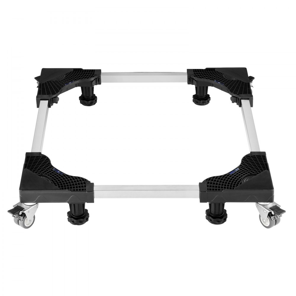 Châssis pour machine à laver, capacité de charge de 500 kg, base mobile avec roues jumelées verrouillables et 4 freins, chariot à meubles réglable de 69,85 à 89,9 cm pour lave-linge, réfrigérateur et sèche-linge Châssis pour machine à laver, capacité de charge de 500 kg, base mobile avec roues jumelées verrouillables et 4 freins, chariot à meubles réglable de 69,85 à 89,9 cm pour lave-linge, réfrigérateur et sèche-linge