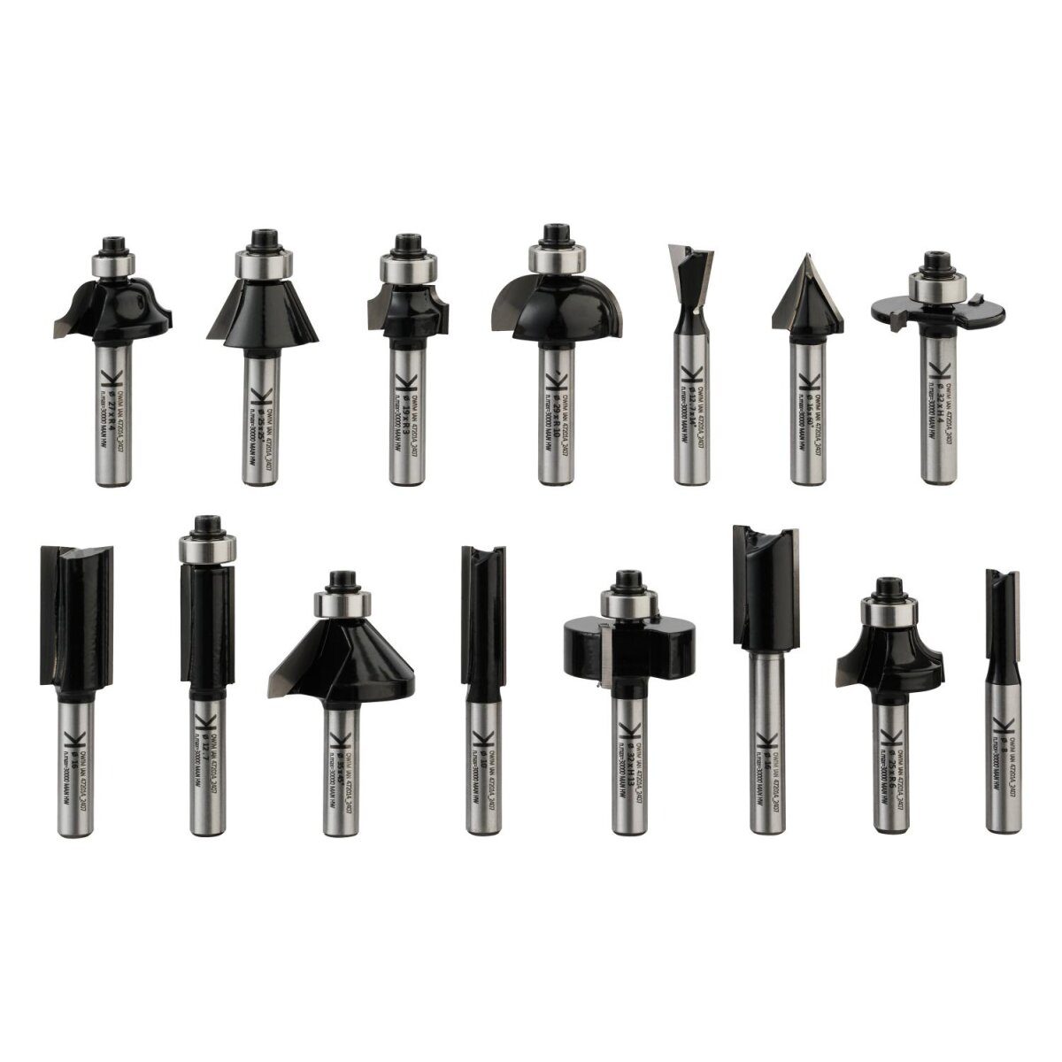 PARKSIDE PERFORMANCE® milling bit set, including 2 Allen keys