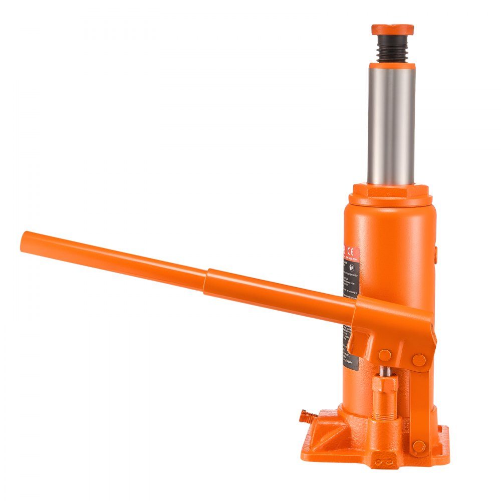 Cric bouteille hydraulique d'une capacité de 10 T, plage de levage de 235 à 470 mm, cric bouteille avec système de soudage pour la réparation de voitures SUV, pick-up, cric orange haute performance