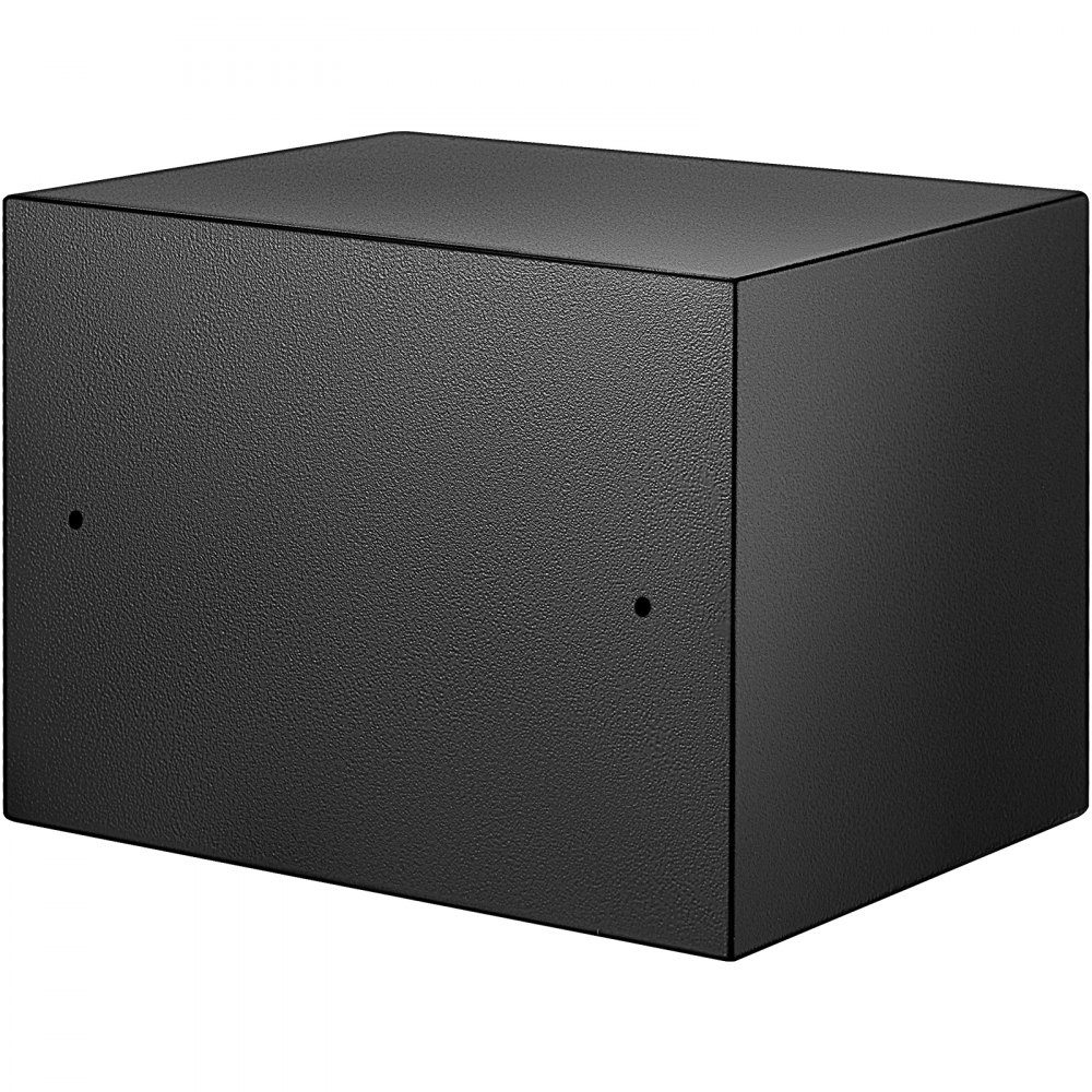 Safe 0.0227 m³, furniture safe 10kg load capacity, wall safe black dustproof with fingerprint code digital keyboard key 4 locking systems security safe apartment hotel office