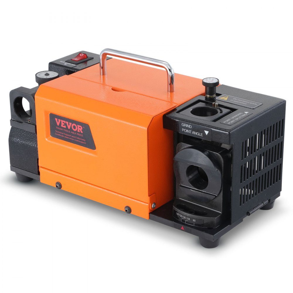Wiertarka MR-13A Szlifierka 120 W Stacja ostrzenia 4500 obr./min Stalowa ostrzałka do wierteł 95-135° Regulowany kąt końcówki 11 tulei zaciskowych Odpowiednie do wierteł o średnicy φ3–13 mm – Nr kat. HT-23385