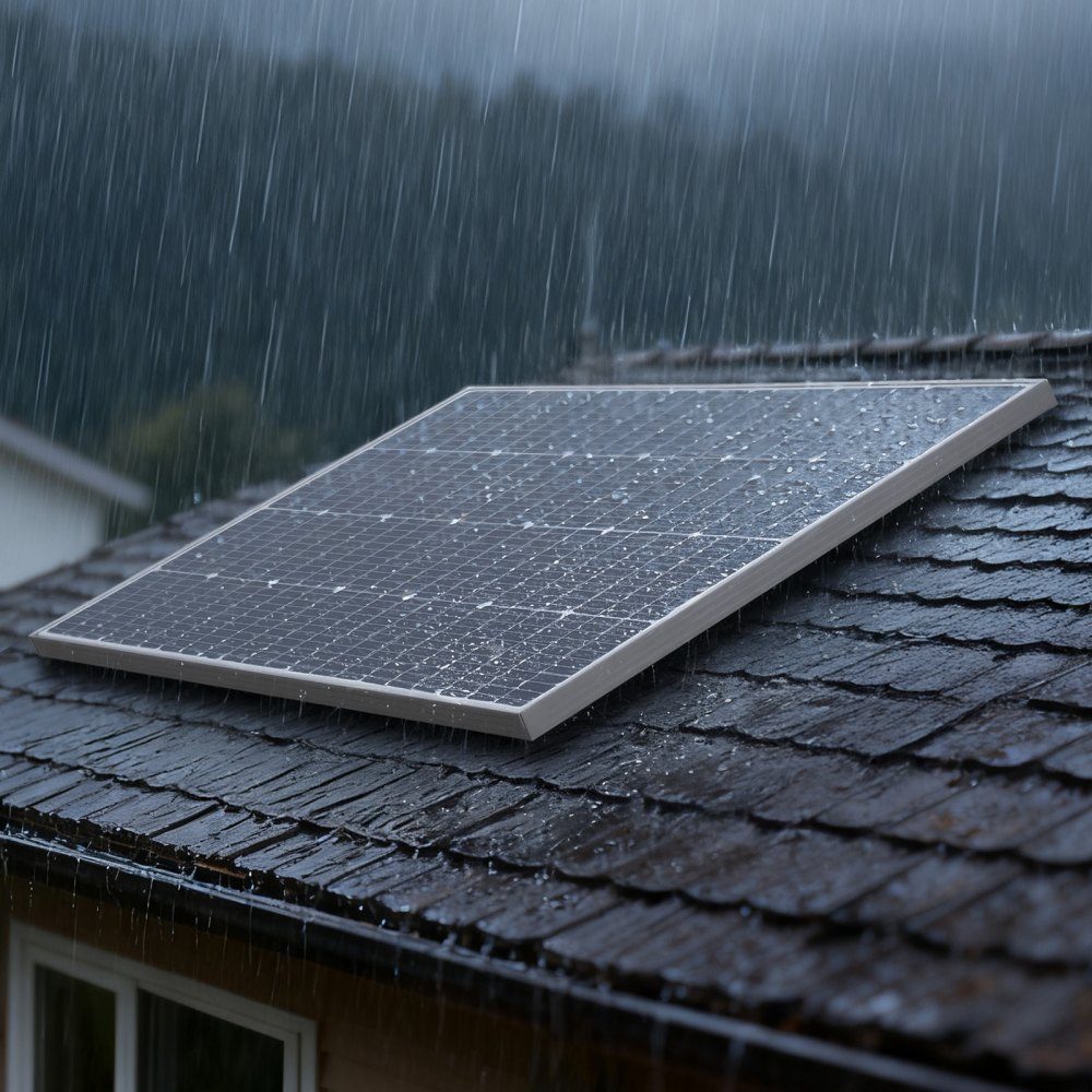 Monokristalline Solarmodule 100W, PV-Modul mit MC4-Ausgangsleistung & Aluminiumrahmen, Solarpanel IP65 wasserdicht, netzunabhängiges Balkonkraftwerk für Autos, Boote, Wohnmobile & Flachdächer