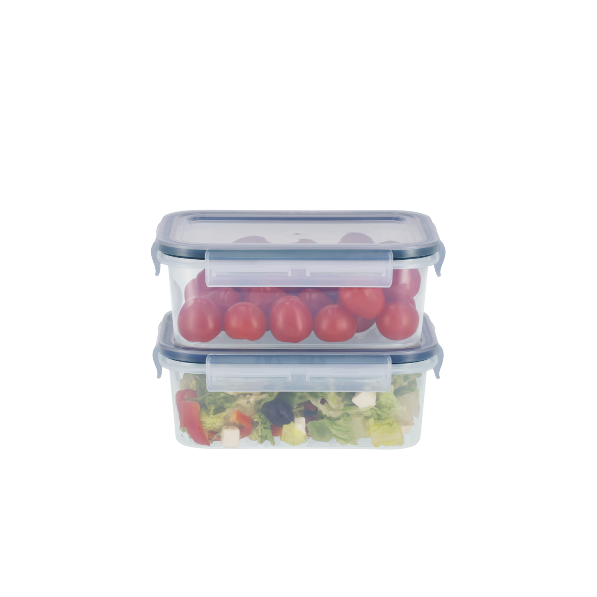 SILVERCREST® voedselbewaarcontainers met kliksluiting (blikje met deksel, set van 2)