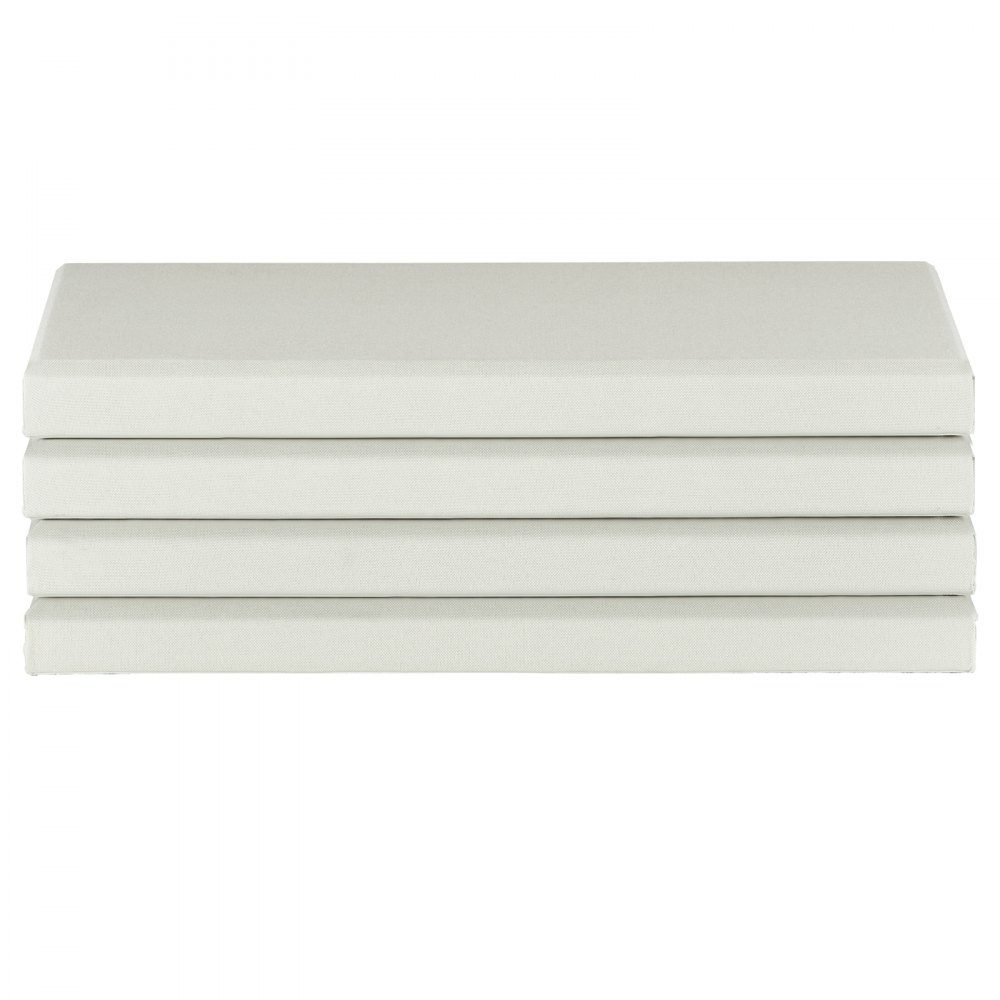 Akustikpaneele, 4 Stück, 600 x 300 x 50 mm, Wandpaneele, schallabsorbierende Paneele, selbstklebende schalldichte Wandpaneele für Studios, Büros, Heimkinos, Konferenzräume, Beige