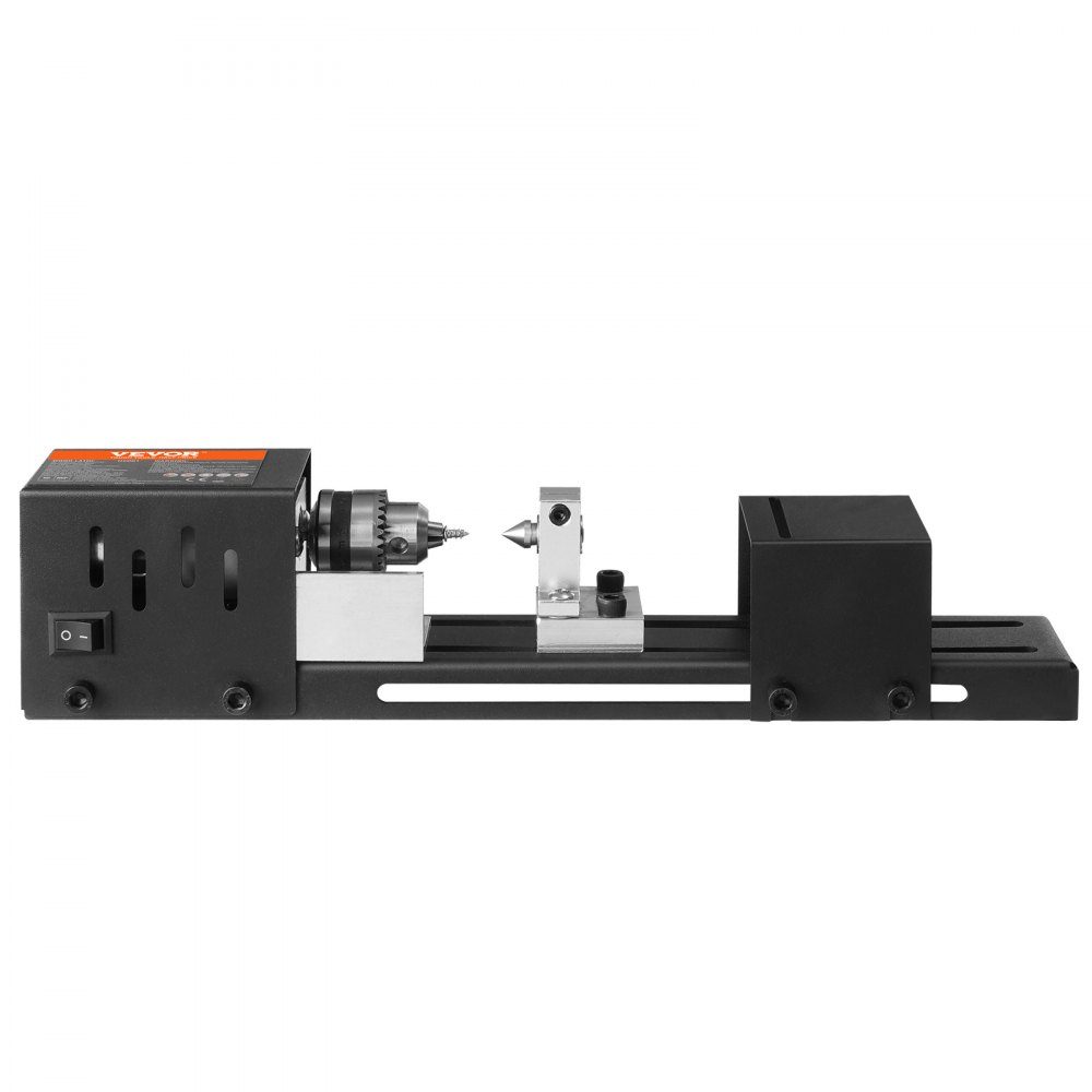 Minidrehmaschine 96W Drehmaschine Max. Drehdurchmesser 70mm Drehmaschine Spindeldrehzahl 4250-8500 U/min Kopierdrehmaschine mit 7-Gang-Einstelldrehmaschine mit komplettem Zubehör