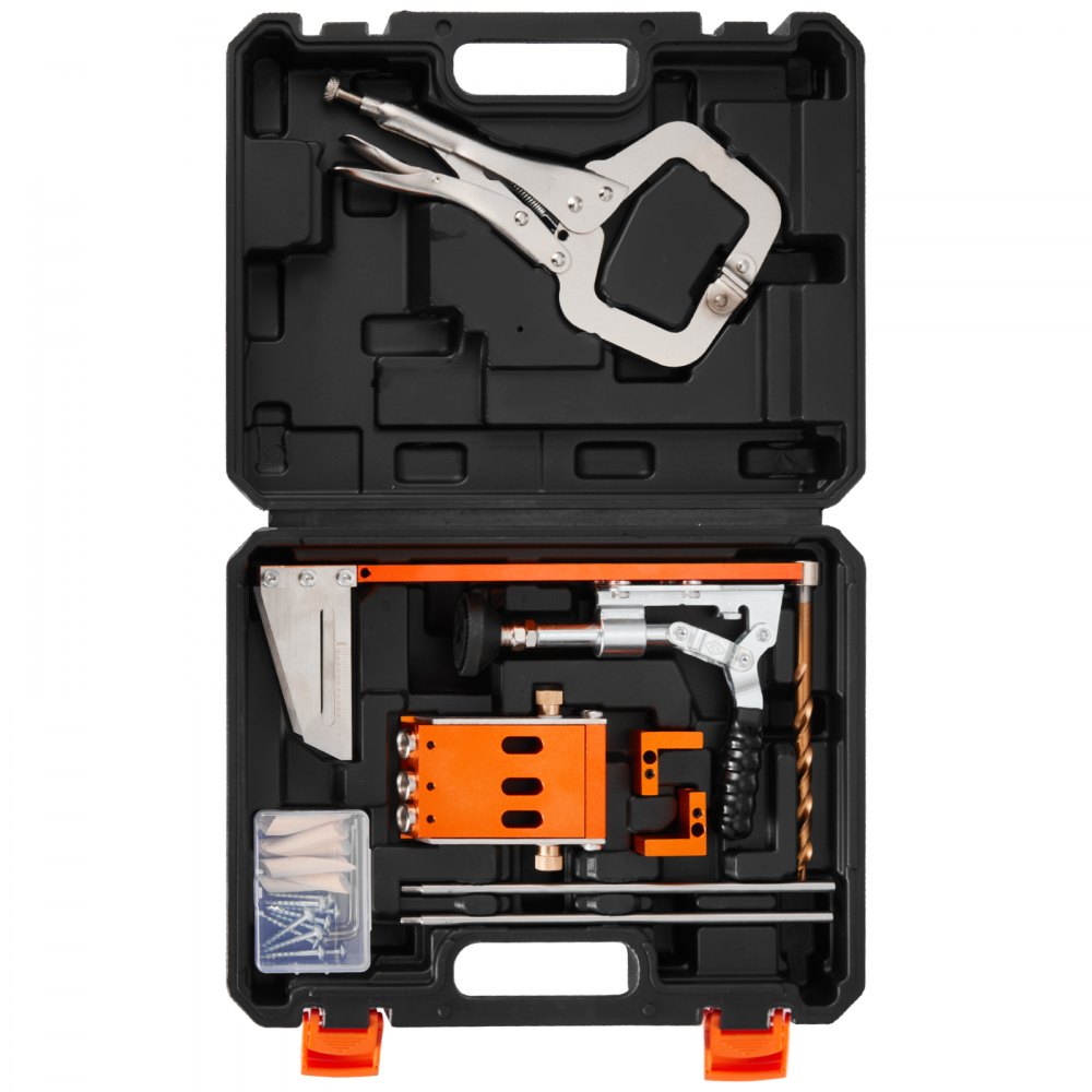 Pocket Hole Jig Kit Pocket Hole Jig Kit 12.7-38.1mm Jig Pocket Hole System with Tool Case C Clamp Step Drill Hex Wrench Drill Stop Ring Square Drive Bit Pocket Hole Jig Kit Pocket Hole Jig Kit 12.7-38.1mm Jig Pocket Hole System with Tool Case C Clamp Step Drill Hex Wrench Drill Stop Ring Square Drive Bit