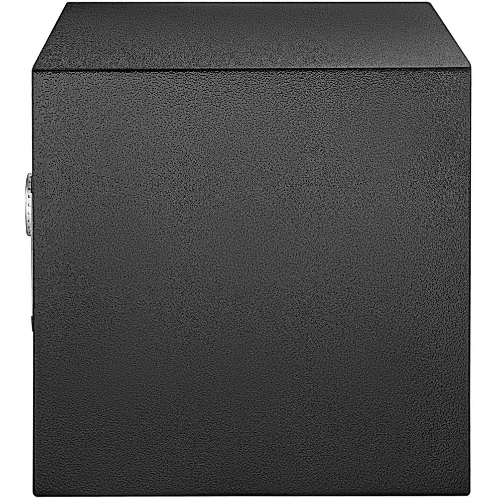 Safe 0.0227 m³, furniture safe 10kg load capacity, wall safe black dustproof with fingerprint code digital keyboard key 4 locking systems security safe apartment hotel office