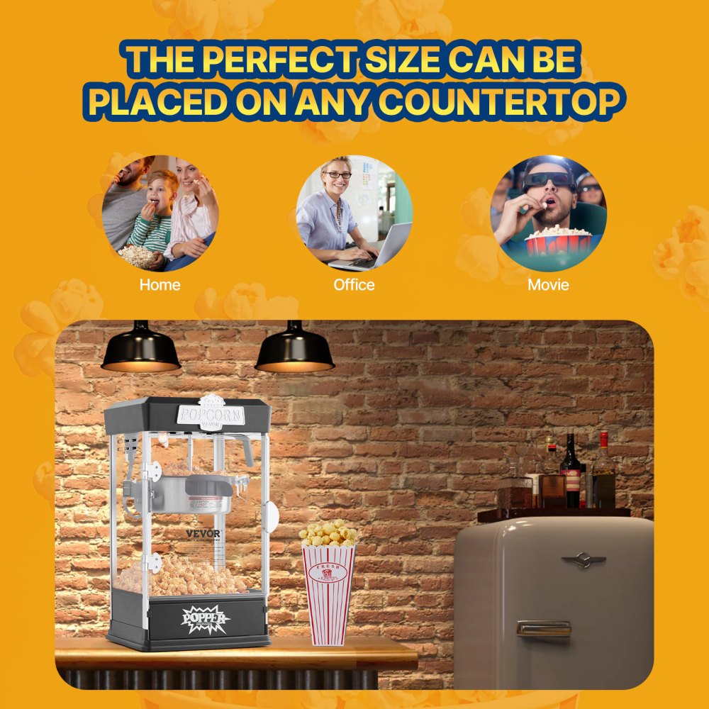 Machine à pop-corn machine à pop-corn machine à pop-corn 480W machine à pop-corn, machine à pop-corn bouilloire de 4oz pour 1,5 gallons par charge, machine à pop-corn de table machine à pop-corn incl. 3 cuillères doseuses cinéma noir Machine à pop-corn machine à pop-corn machine à pop-corn 480W machine à pop-corn, machine à pop-corn bouilloire de 4oz pour 1,5 gallons par charge, machine à pop-corn de table machine à pop-corn incl. 3 cuillères doseuses cinéma noir