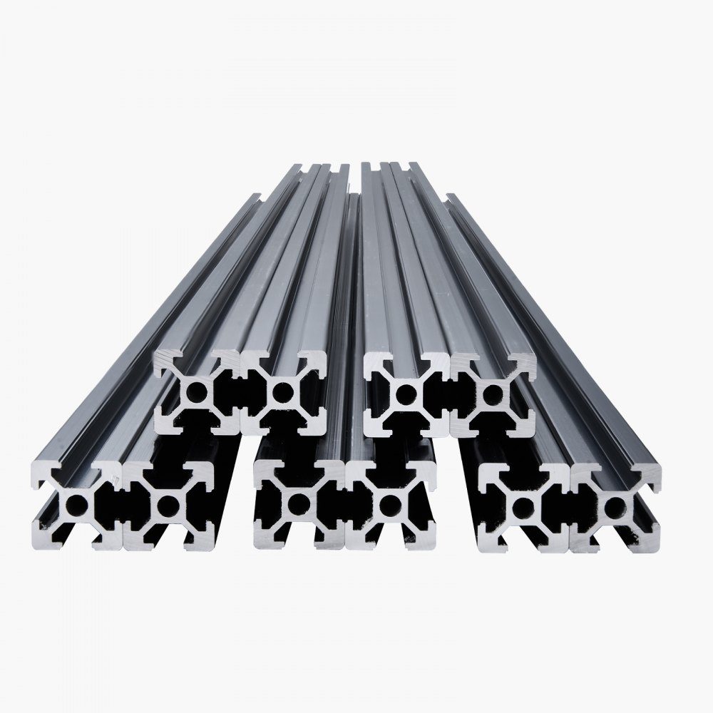 10 szt. Profil aluminiowy 1500 mm rowek T 2020 profil wytłaczany z aluminium Norma europejska Anodowany profil rowka liniowego do drukarki 3D Maszyna CNC DIY Grawerowanie laserowe Czarny
