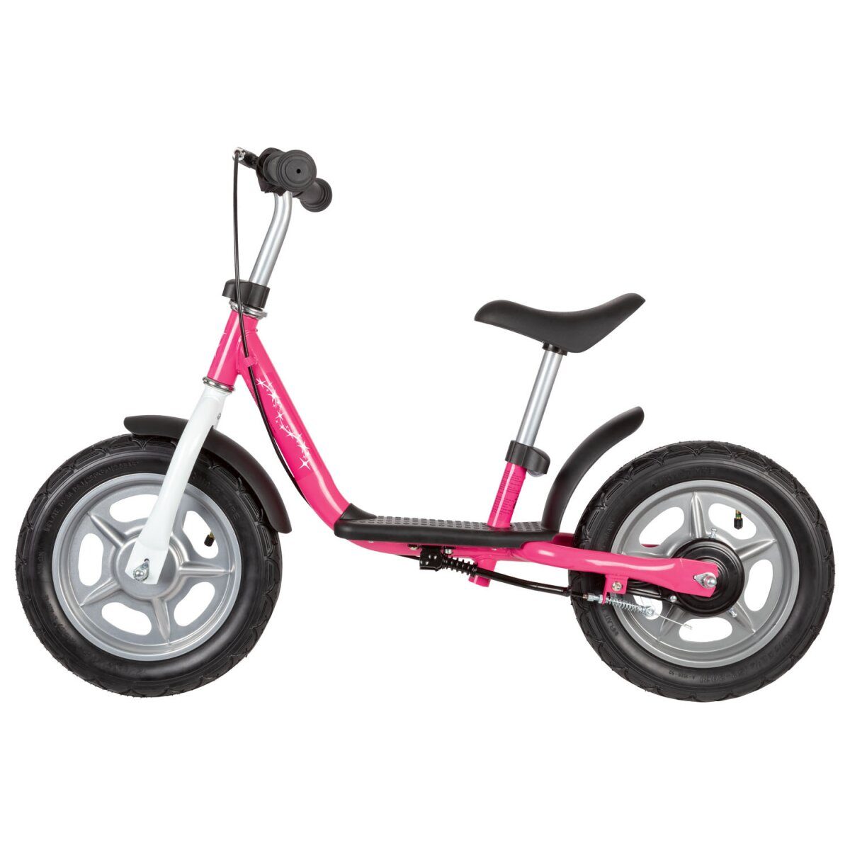 Speelse loopfiets, met ergonomisch gevoerd zadel