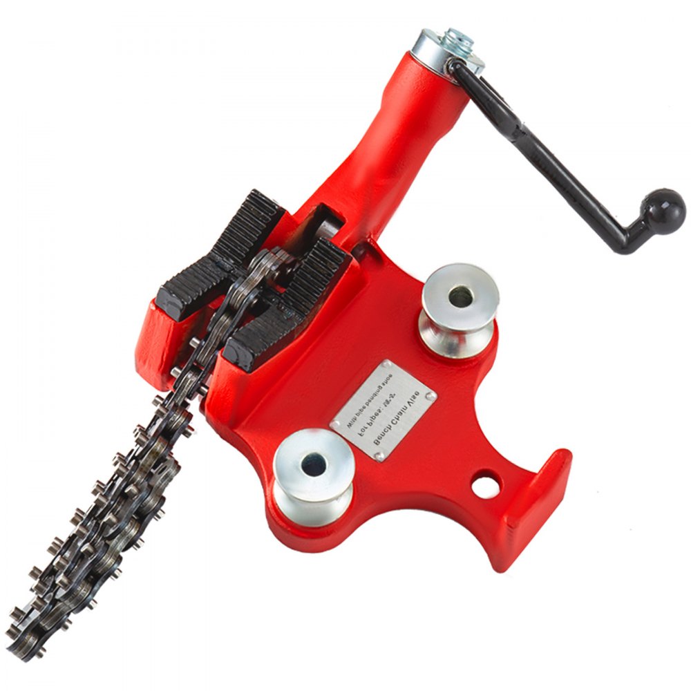 Schraubkettenschraubstock für 3,175 bis 127 mm Rohrschraubstock mit Kurbel Schraubkettenschraubstock für 3,175 bis 127 mm Rohrschraubstock mit Kurbel