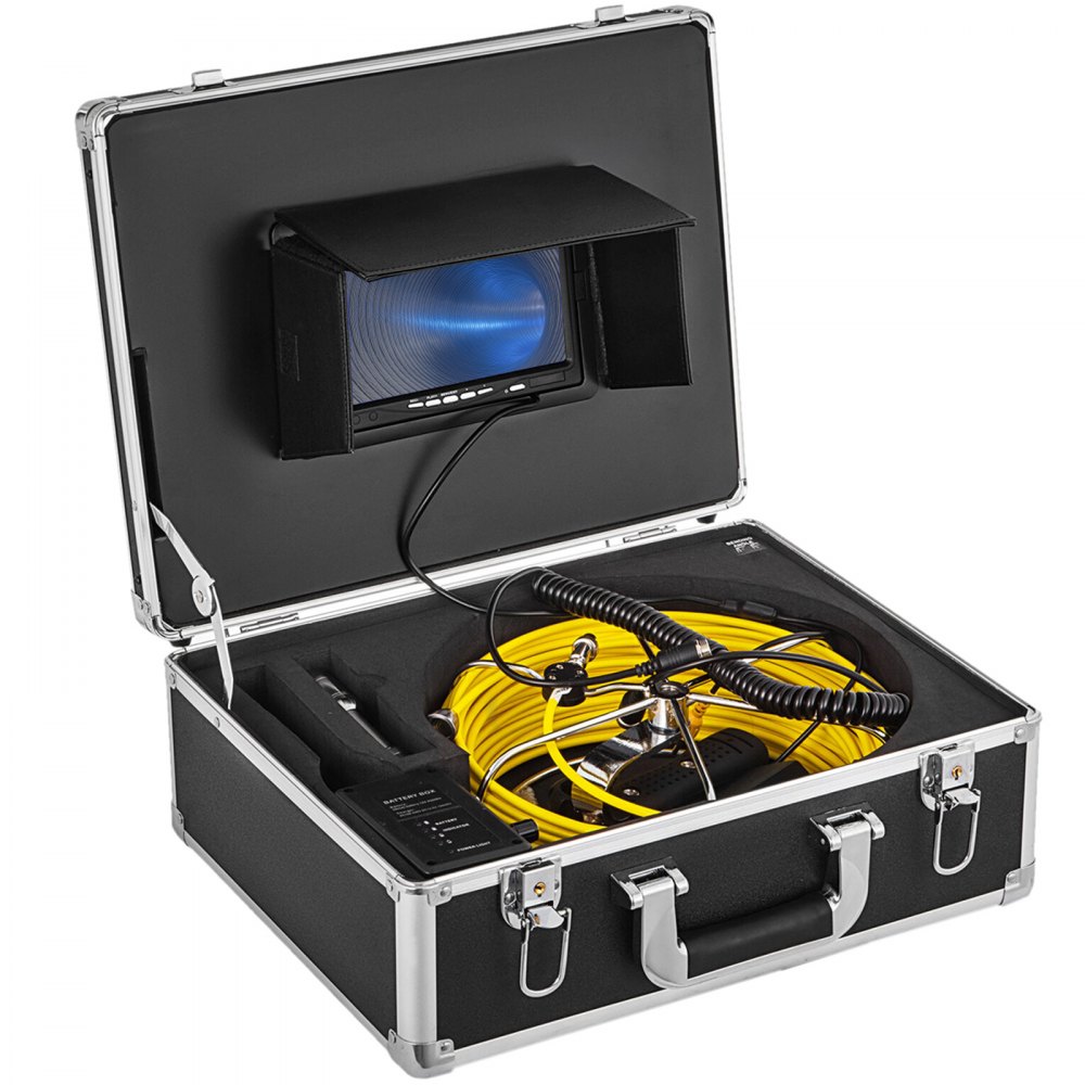 Rioolinspectiecamera 7 inch pijpcamera-inspectie 30m industriële pijpinspectiecamera Waterdichte drainagedetectie met 1000TVL HD-camera 4500mAh grote batterij Rioolinspectiecamera 7 inch pijpcamera-inspectie 30m industriële pijpinspectiecamera Waterdichte drainagedetectie met 1000TVL HD-camera 4500mAh grote batterij