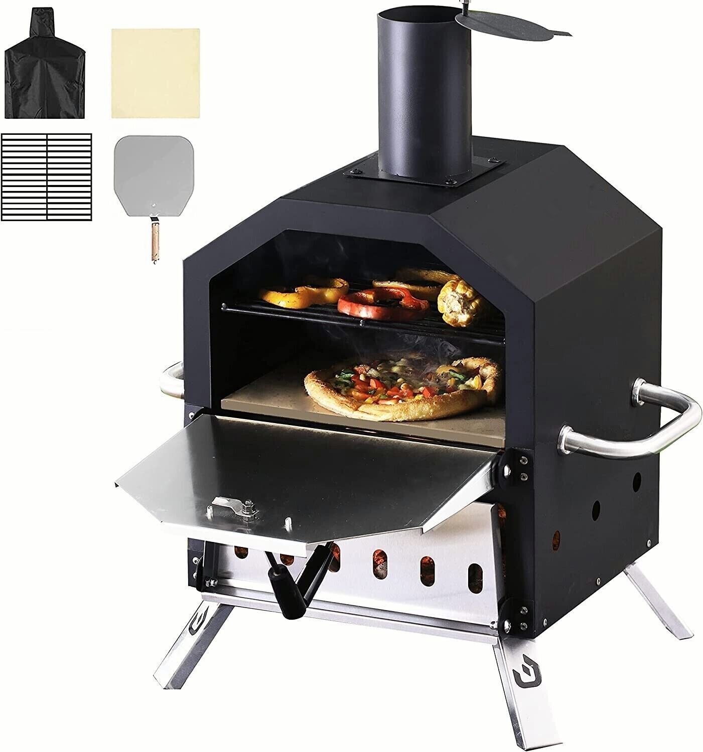 Grill na świeżym powietrzu Wędzarnia na drewno Przenośny piec do pizzy Urządzenie do robienia pizzy Piec na zewnątrz do pieczenia 2 pizz na świeżym powietrzu Grill na świeżym powietrzu Wędzarnia na drewno Przenośny piec do pizzy Urządzenie do robienia pizzy Piec na zewnątrz do pieczenia 2 pizz na świeżym powietrzu
