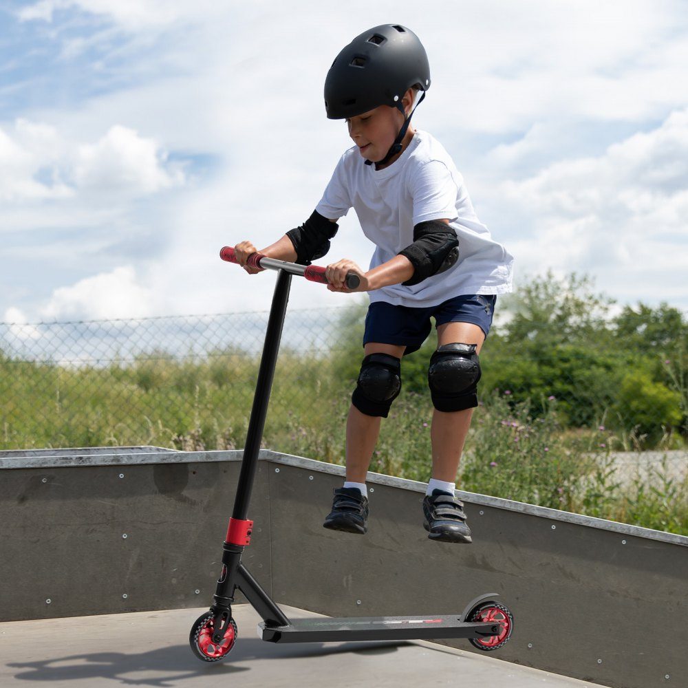 Stunt-Scooter, Profi-Trick-Scooter für Kinder Ages 11-13, Teenager, Jungen und Mädchen, Freestyle-Street-Rider für Fortgeschrittene und Anfänger, doppellagiges, leichtes Aluminiumdeck