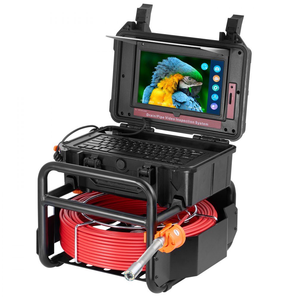 Rioolcamera 50m leidingcamera leidinginspectiecamera met 25,7cm touchscreen