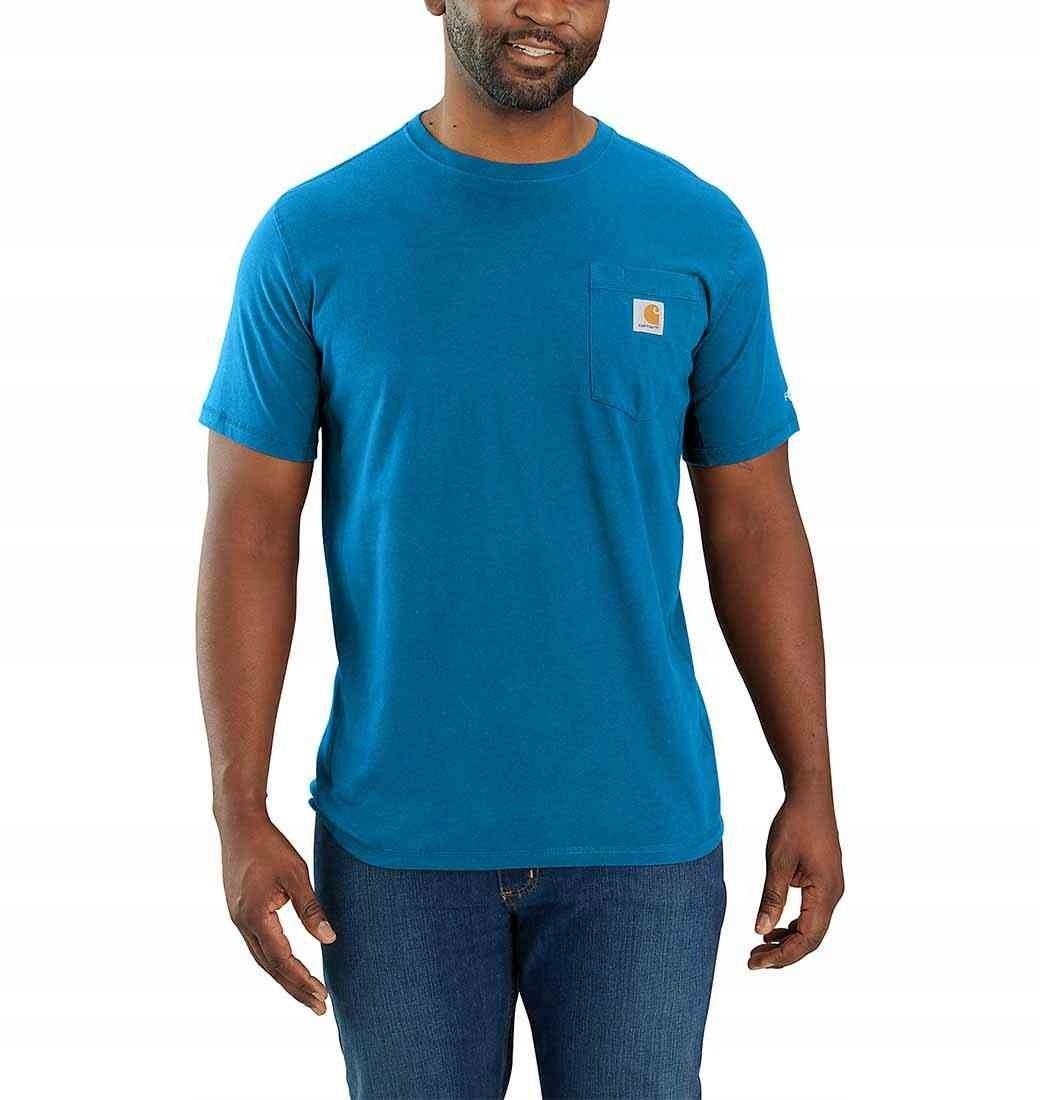 Carhartt Heren T-shirt Werkkleding Werkshirt met korte mouwen Zwaargewicht zak Carbon