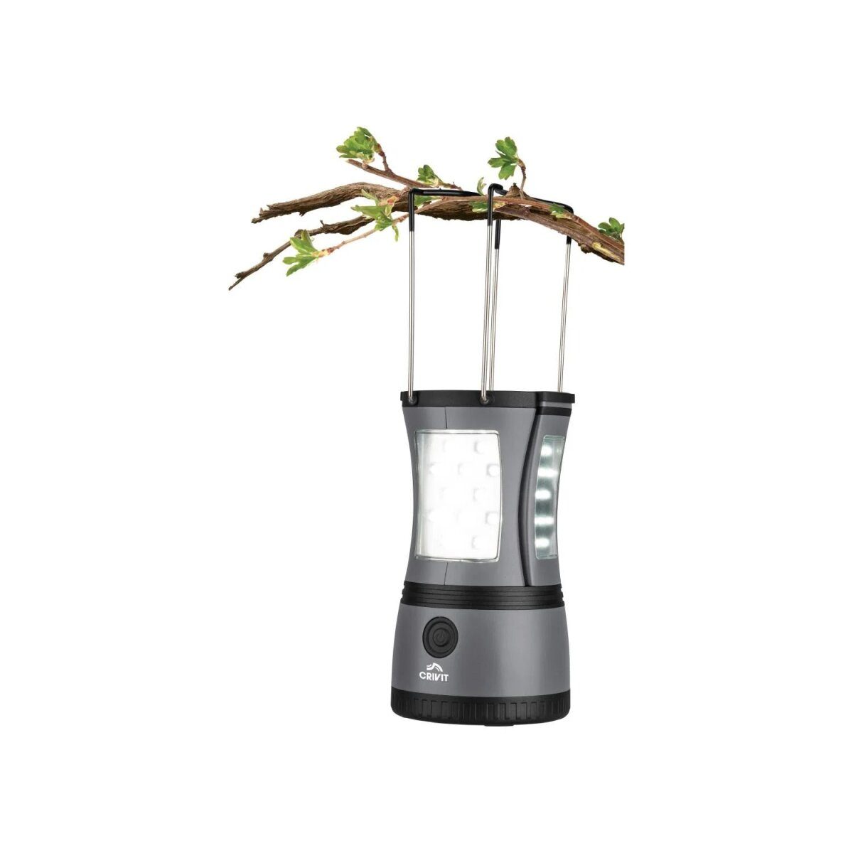 CRIVIT 2-in-1-Campinglampe (Grau)