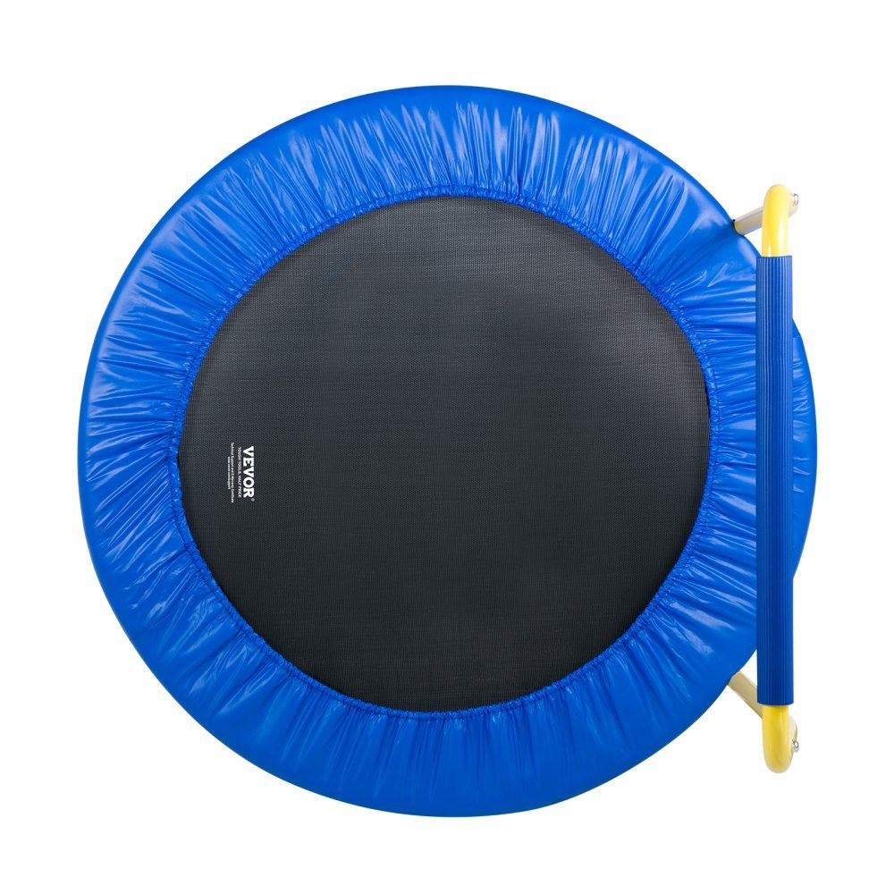 Trampolina trampolina ogrodowa 810x920x920 mm, składana trampolina mini 60 kg nośność trampolina fitness, trampolina dla dzieci trampolina dla małych dzieci niebieska do wewnątrz/na zewnątrz/ogród/wewnątrz