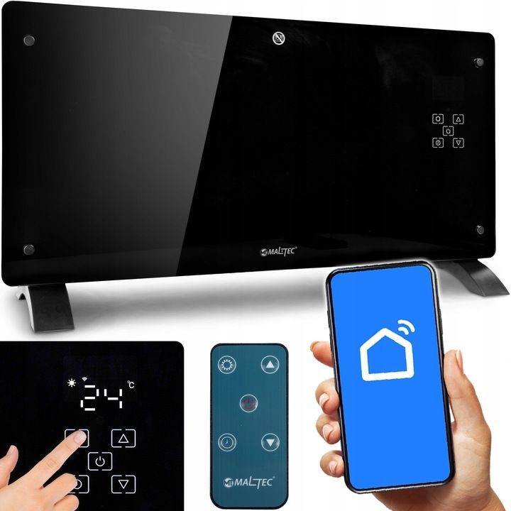 Convecteur électrique - 2000W, WiFi, thermostat LED