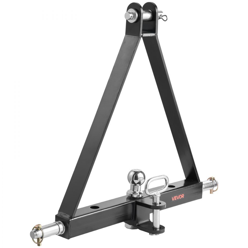 3 Point Tow Hitch with 1-7/8" Receiver 3 Point Mount 2721kg Tractor Tow Hitch Adapter Compatible with Kubota, Mahindra, John Deere, Massey Ferguson, 505x575x130mm – Part No. HT-22459