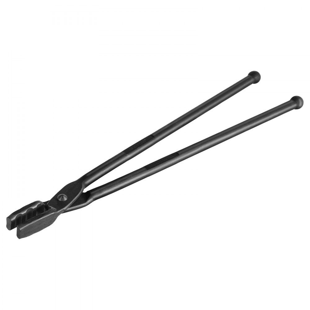 Schmiedezange, 458 x 38 x 19,0 mm, Wolf-Backenzange, 96 ± 5° maximaler Backenwinkel, Wolf-Backenzange aus Kohlenstoffstahl, 8 mm maximale Backendicke, Schmiedezange mit verlängertem Griff
