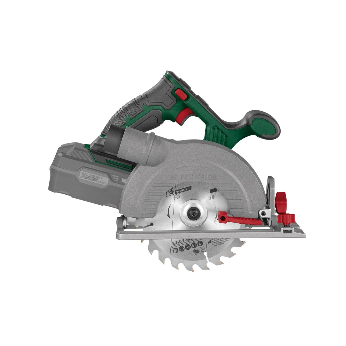PARKSIDE® 20 V / Akku-Handkreissäge „PHKSA 20-Li C4“, ohne Akku und Ladegerät PARKSIDE® 20 V / Akku-Handkreissäge „PHKSA 20-Li C4“, ohne Akku und Ladegerät