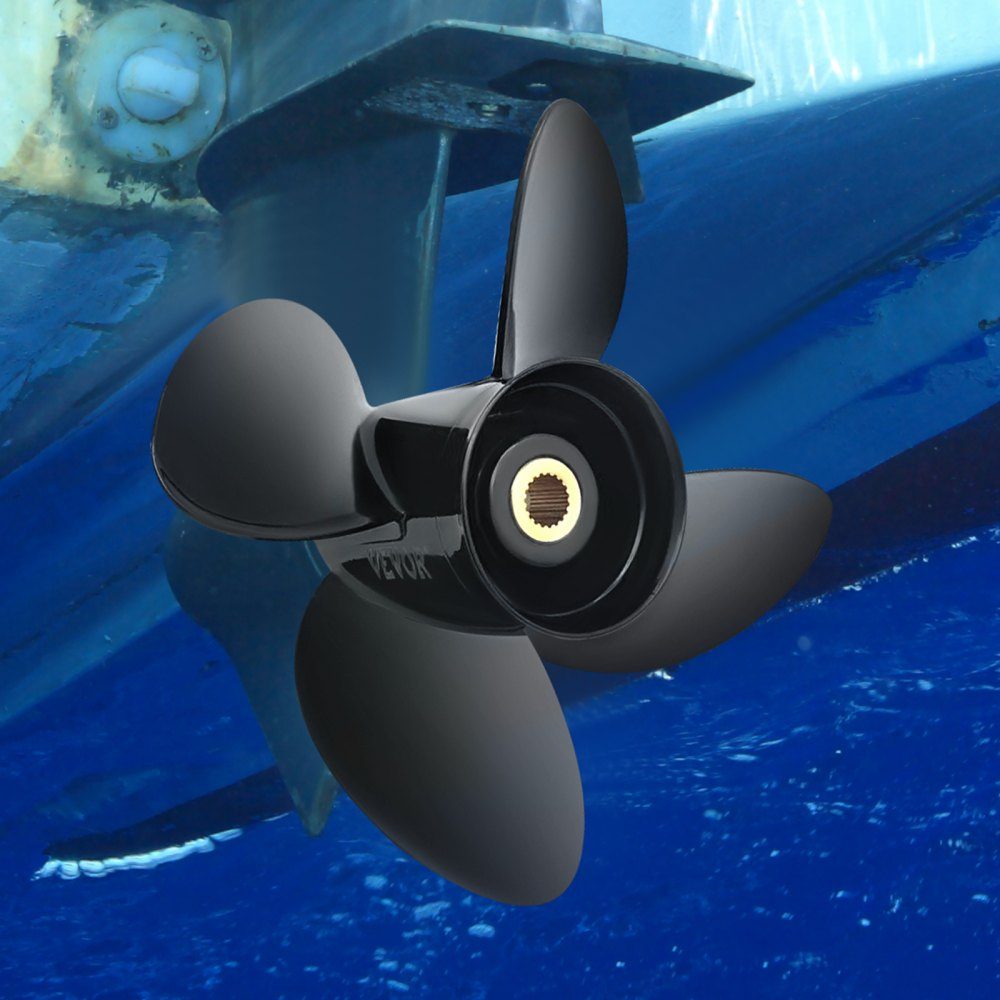 Outboard Propeller Replacement for OEM 3587522 4-Blatt 14-1/4" x 19" Pitch Aluminum Boat Propeller Compatible with Volvo Penta SX Drive All Models 19 Splines Right Hand