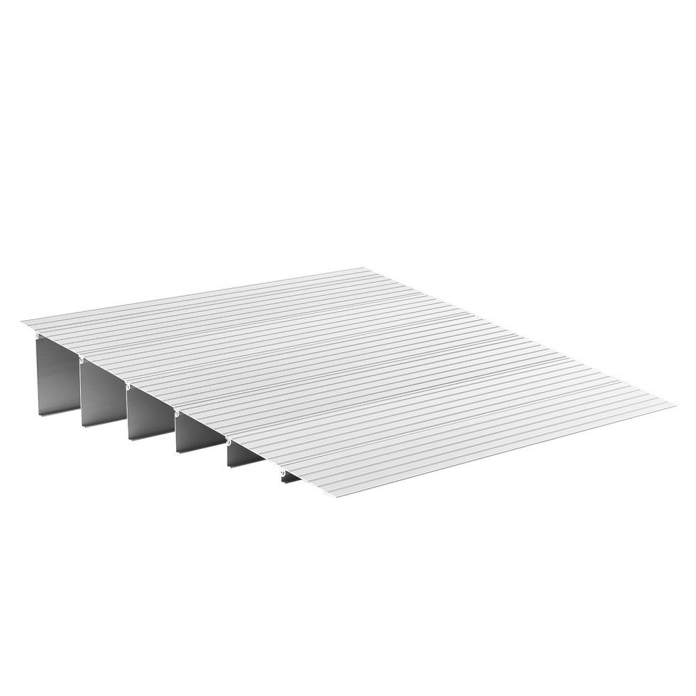 Türschwellenrampe, 805 x 865 x 155 mm, Rollstuhlrampe aus Aluminiumlegierung mit 360 kg Tragfähigkeit, Bordsteinrampen für Heimtreppen, Rollstühle, Roller, Gehhilfen, Fahrräder, Dreiräder