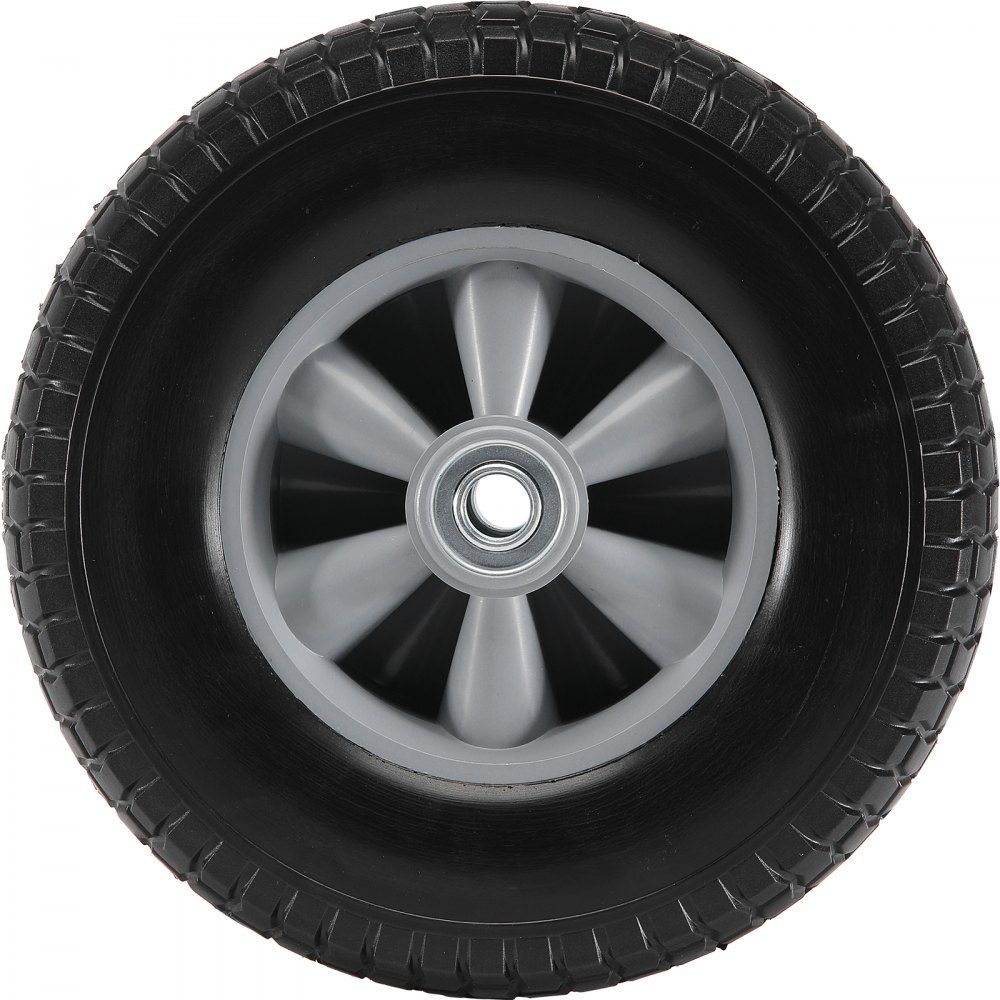 10" Voll-PU-Runflat-Reifen, flacher schlauchloser Reifen, 2er-Pack, 82 kg