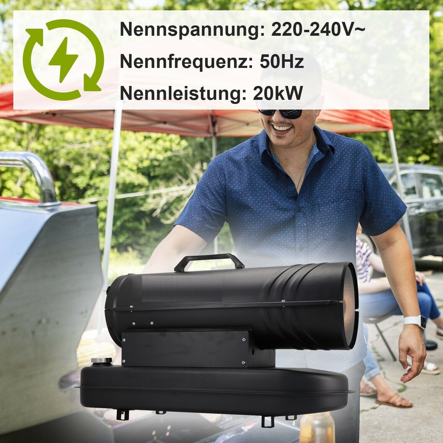 Construction heating diesel cannon heating diesel heating 20kW hall heating fan heater