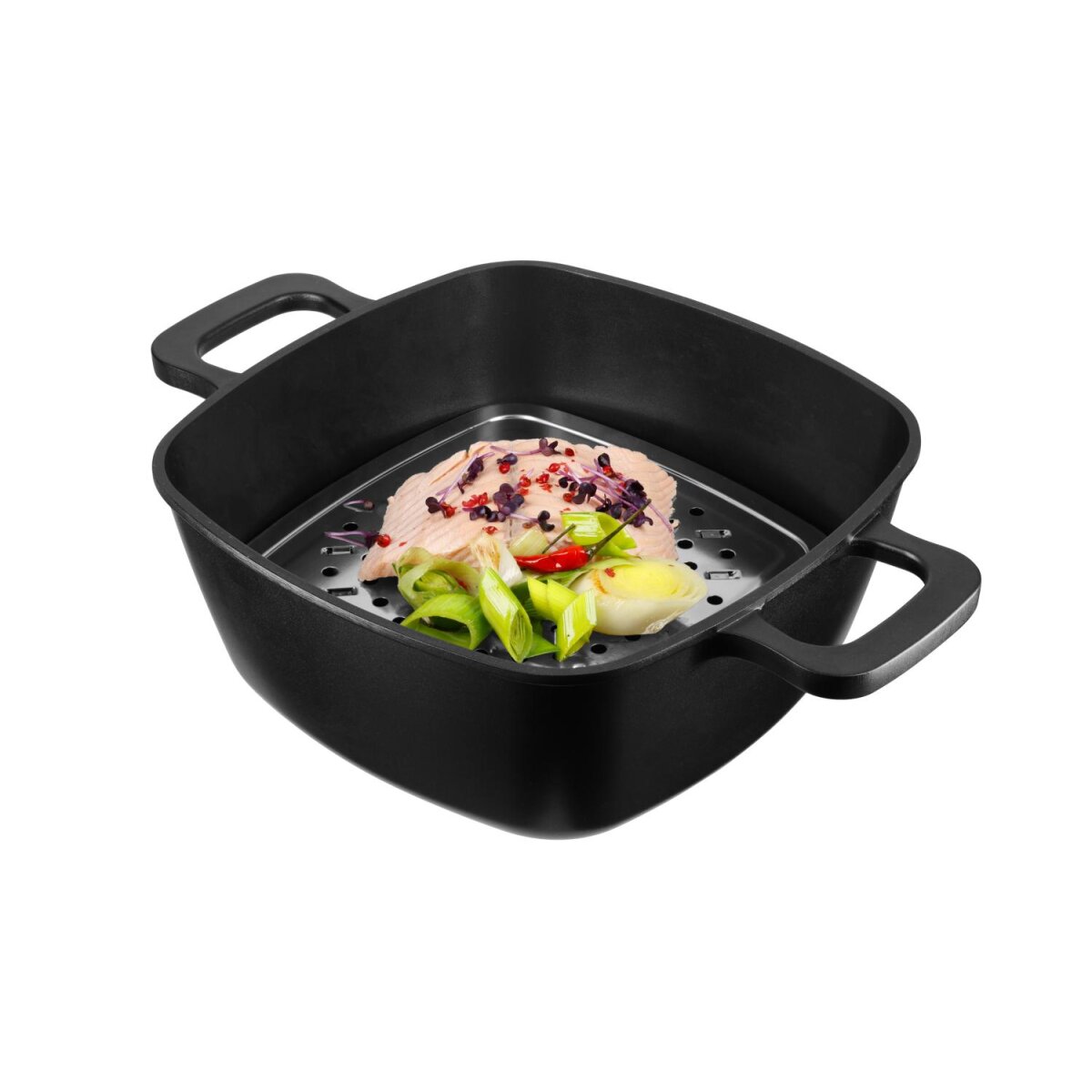 SILVERCREST® multifunctional set, for cooking, grilling, braising, deep-frying and steaming, cast aluminum SILVERCREST® multifunctional set, for cooking, grilling, braising, deep-frying and steaming, cast aluminum