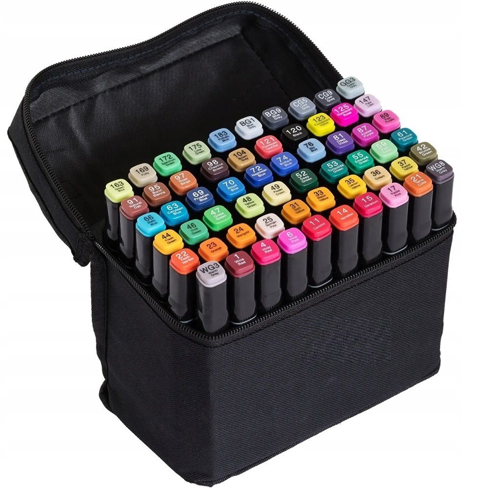 60-piece marker drawing set in an XXXL starter case