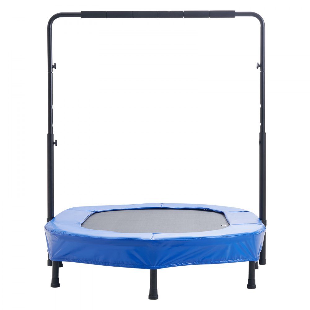 Kids Trampoline Indoor/Outdoor Trampoline, Foldable Mini Trampoline with Handle, Rebounder Trampoline, Garden Trampoline for Toddlers, Birthday Gift for Kids Ages 3 and Up for Fun, Blue