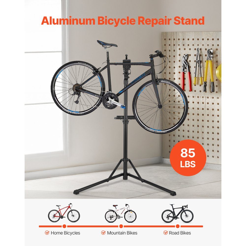 Bicycle Repair Stand Bicycle Repair Stand (38.56kg Load Capacity) with 1035-1630mm Adjustable Height & Magnetic Tool Tray, Folding Maintenance Stand for Mountain Bikes, Road Bikes