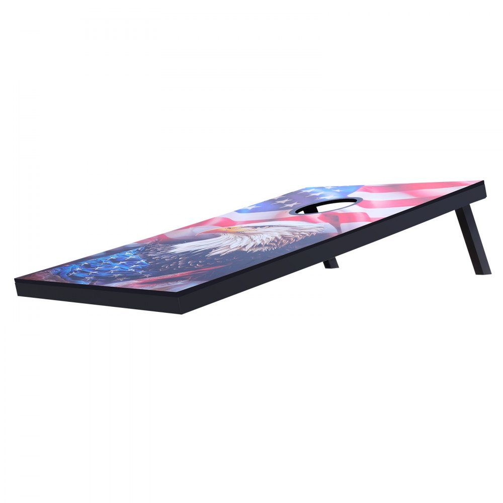 Cornhole Game Set (920 x 600 x 241mm) Cornhole Game Boards Portable MDF Wooden Throwing Board Cornhole Game for Adults Includes 8 Bean Bags and Carry Bag for Garden Backyard Beach