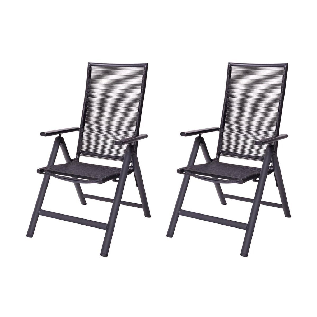 LIVARNO® aluminium klapstoel “Miami”, 2-delig