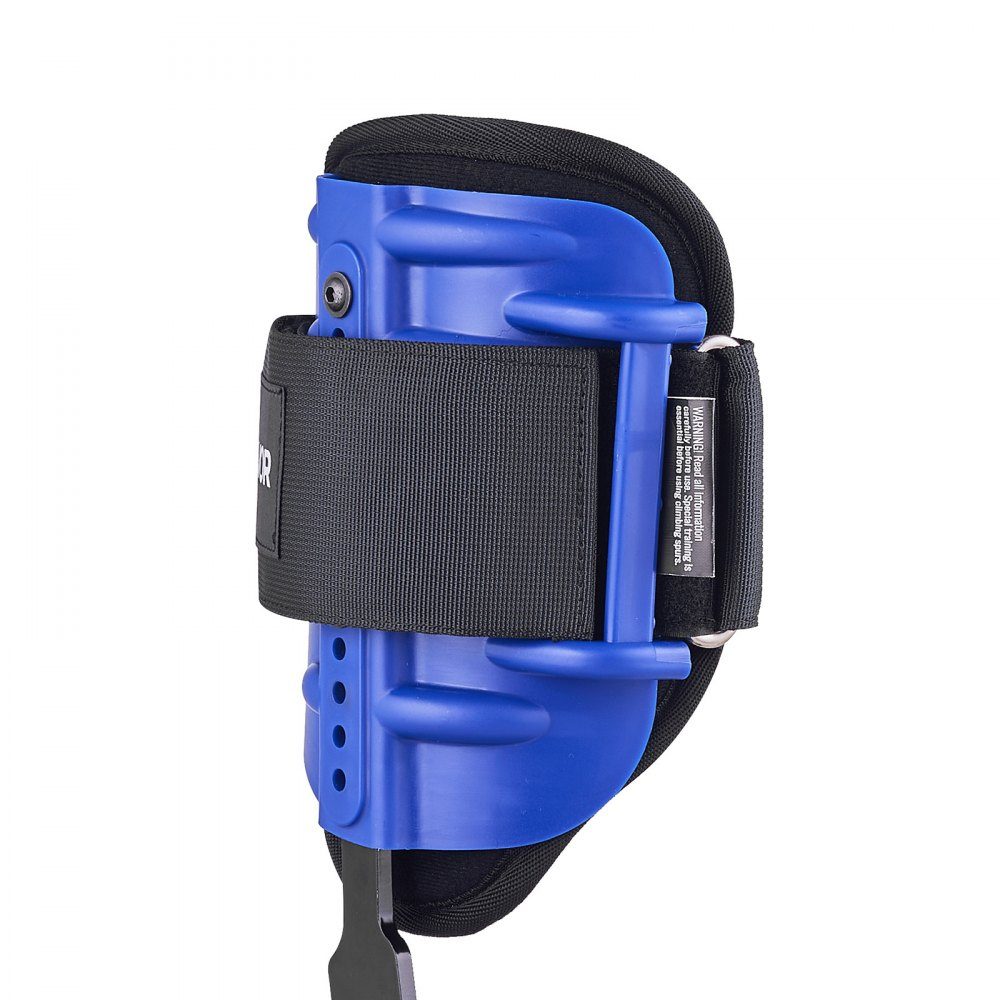 Tree Climbing Tips, Height Adjustable Tree Climbing Equipment with Straps and Waist Belt, Load Capacity 300 lbs, Heavy Duty Steel Crampons, Tree Care Equipment for Fruit Picking and Hunting, Blue