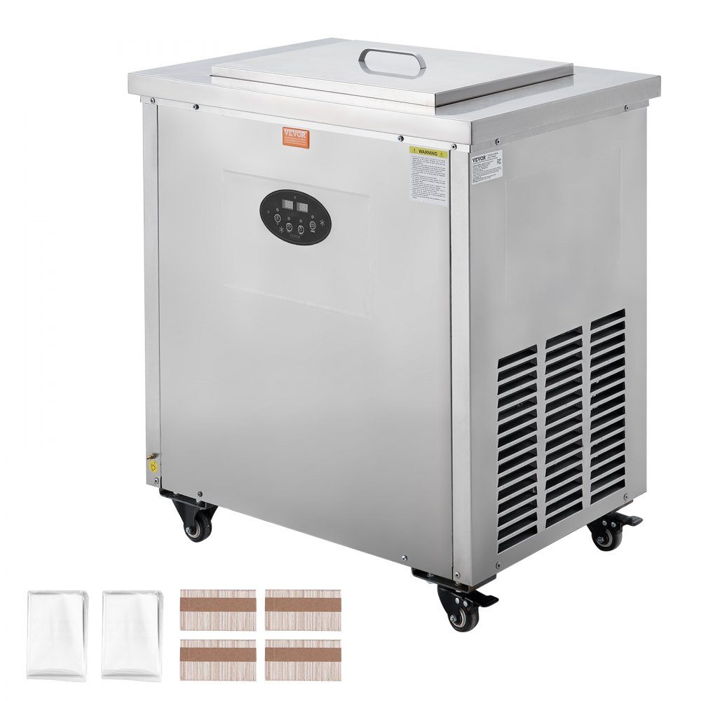 Commercial Ice Cream Maker Single Mold Set - 40 Piece Ice Cream Maker, Stainless Steel Commercial Ice Cream Maker for Popsicles, Popsicle Maker for Bars, Cafes, Milk Tea Shops