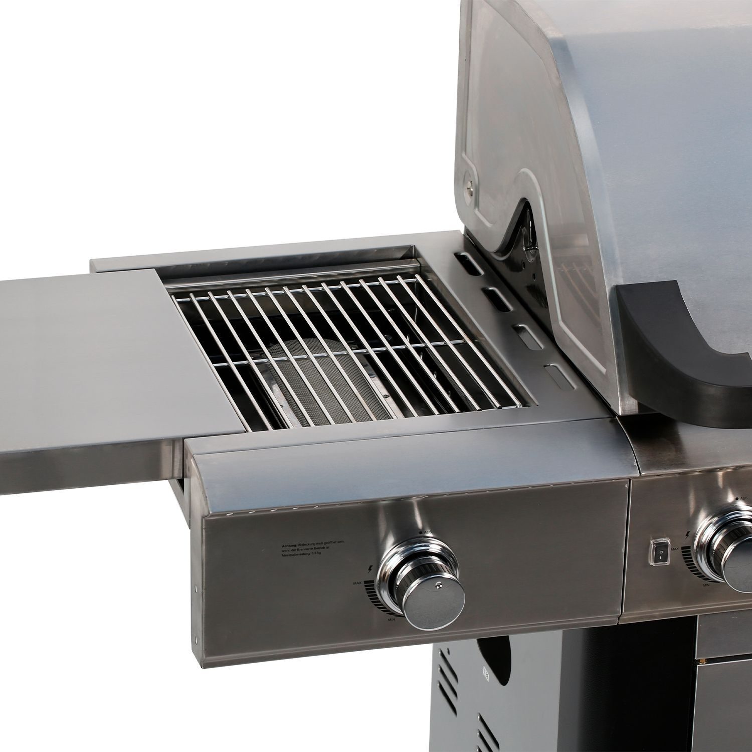 Gasgrill 5+2 BBQ Grillwagen Edelstahlbrenner mit 2 Seitenbrennern