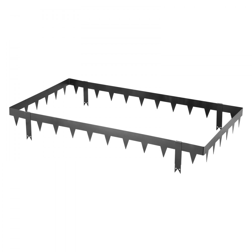 Obrzeże do trawnika, opak. 10 szt., 1016x114,3 mm, obrzeże grządki z 11 klipsami mocującymi, obrzeże grządki ze stali ocynkowanej, blachy trawnikowe, krawędź kosząca, palisada metalowa do kwietników i ścieżek ogrodowych, czarna Obrzeże do trawnika, opak. 10 szt., 1016x114,3 mm, obrzeże grządki z 11 klipsami mocującymi, obrzeże grządki ze stali ocynkowanej, blachy trawnikowe, krawędź kosząca, palisada metalowa do kwietników i ścieżek ogrodowych, czarna