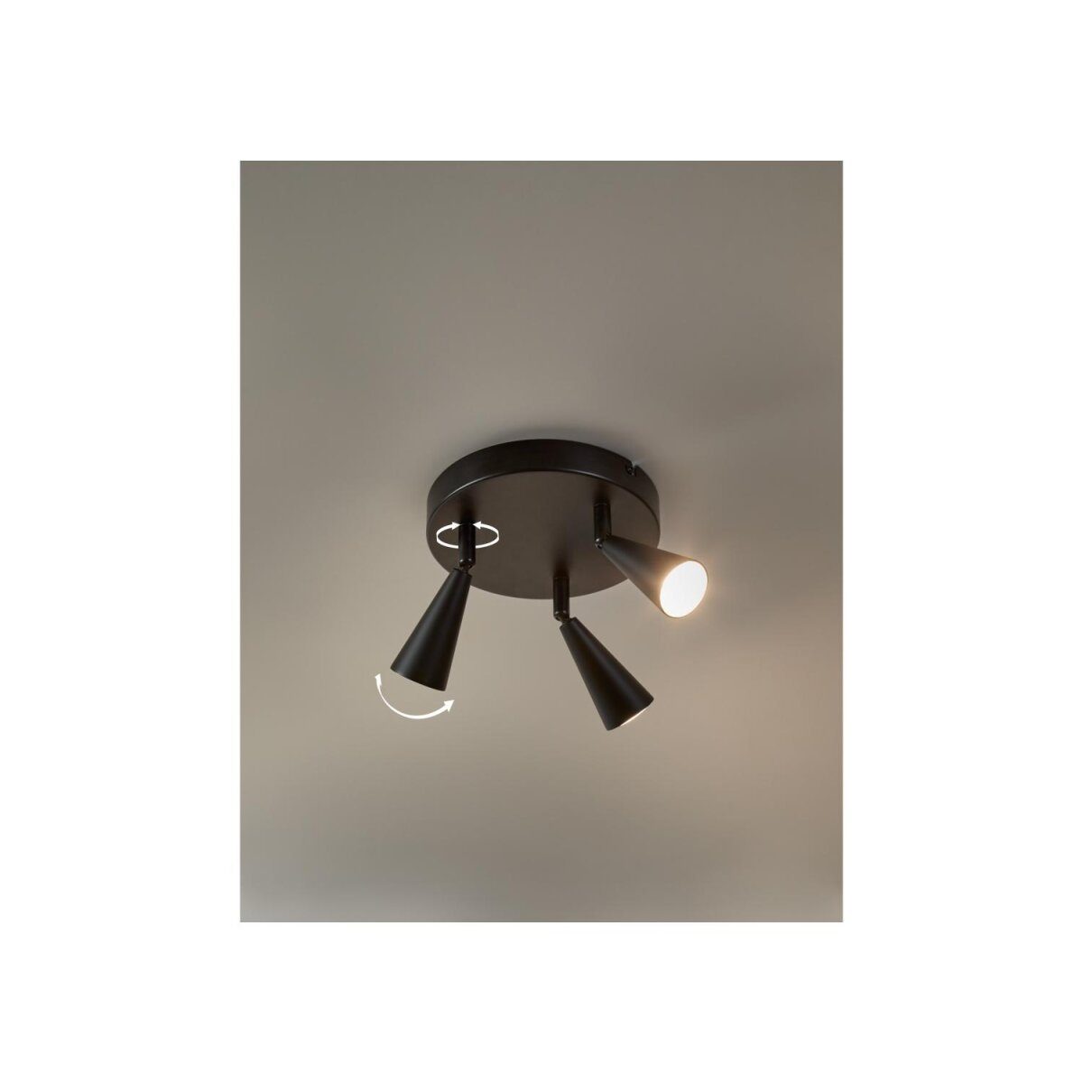 LIVARNO home LED plafondlamp, 3 spots, warm wit
