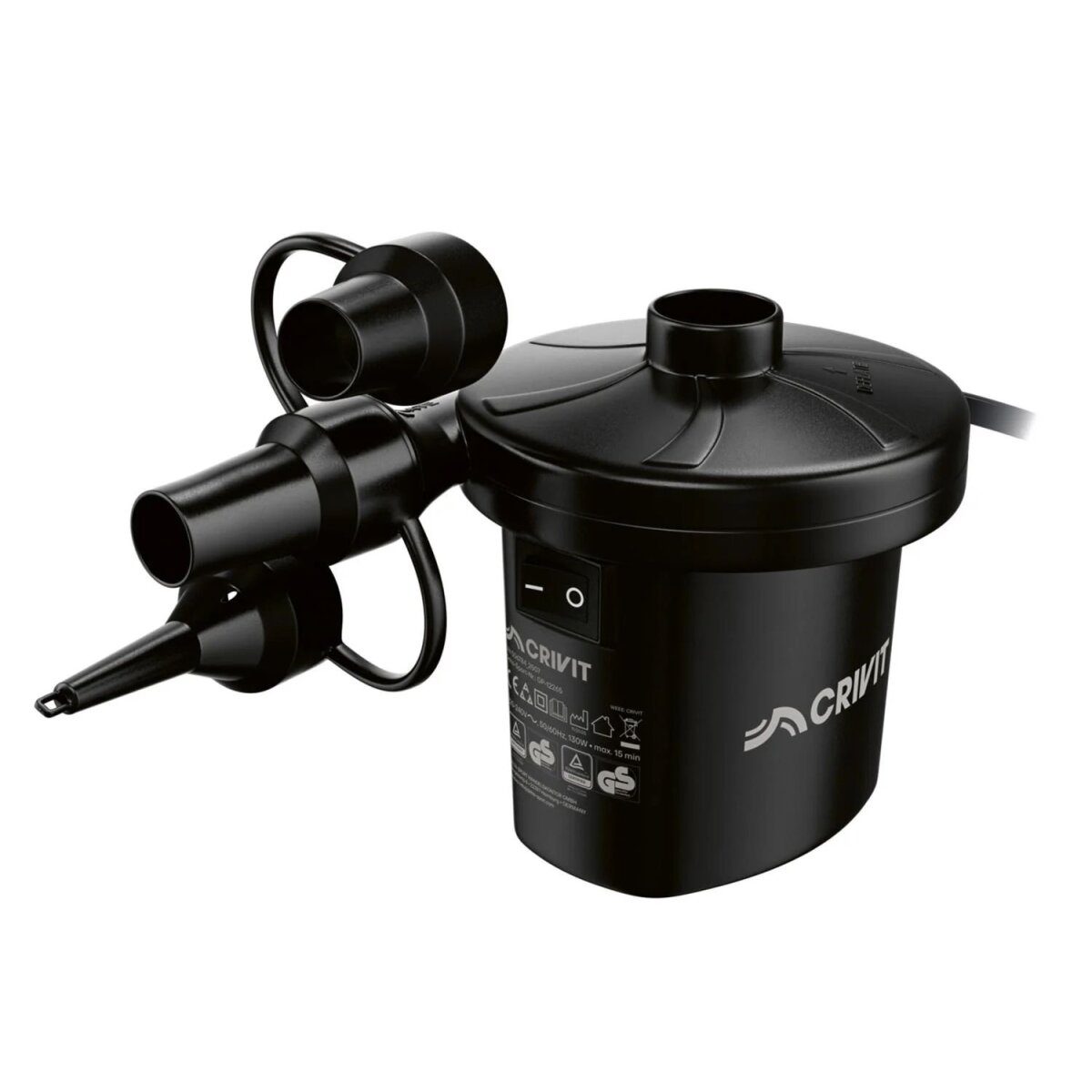 Pompe soufflante électrique CRIVIT (230 Volt Rest EU)