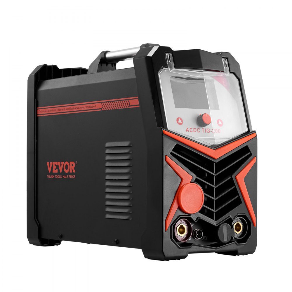 TIG Welder 200A 6 in 1 Aluminum Welder (LED Display) - AC TIG/DC TIG/AC Pulse TIG/DC Pulse TIG/Spot TIG/MMA (Stick) with IGBT Synergetic Control
