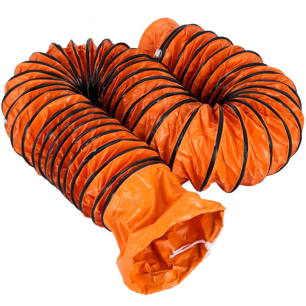 Heißluftschlauch Lufttransportschlauch PVC, Länge 4,9 m Lüftungsschlauch, Gewicht 4,48 kg Ventilatordurchmesser explosionsgeschützt 35 x 35 x 18 cm Runder Systemventilatordurchmesser