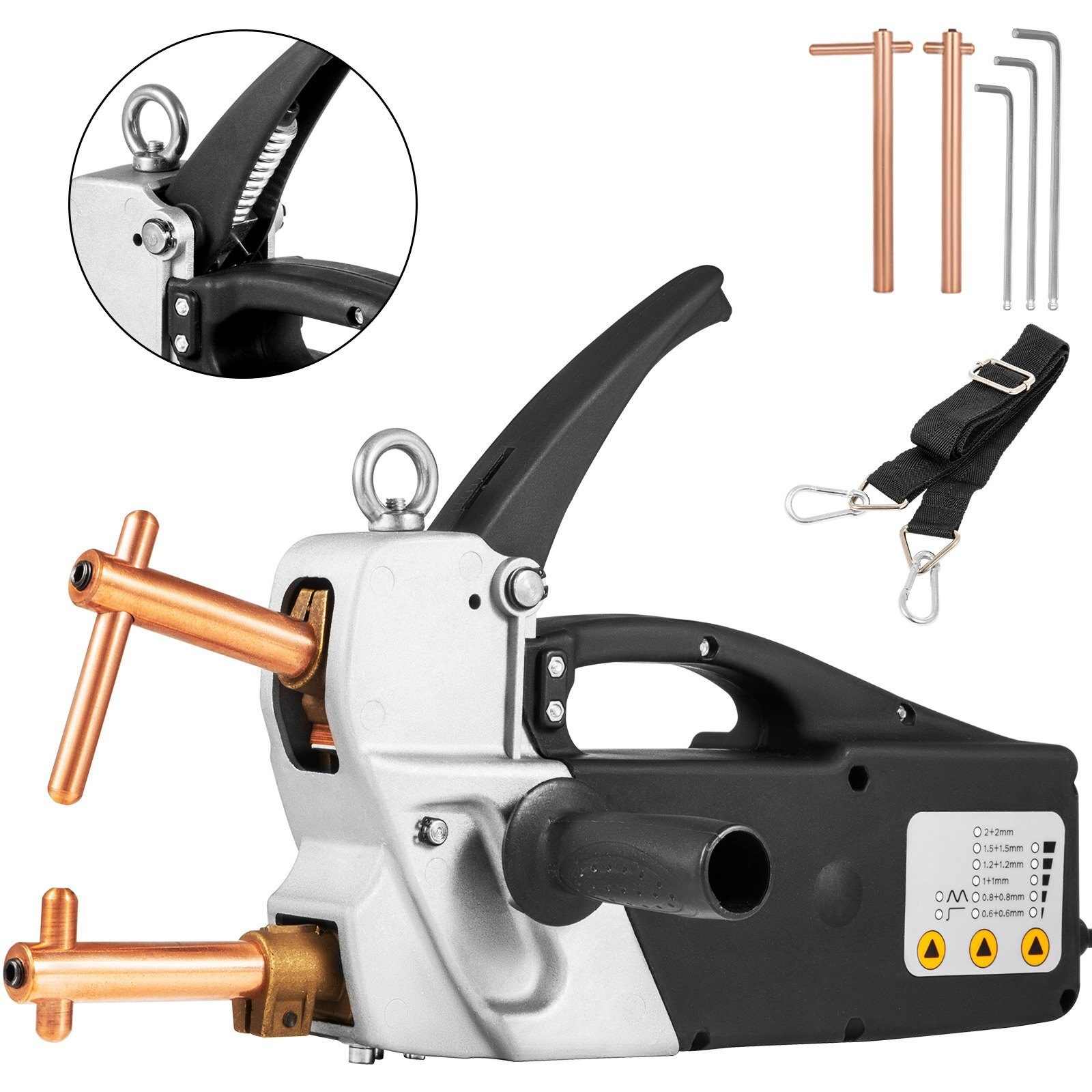 Machine à souder par points 230V, appareil portable 2.0 + 2.0mm, pistolet de soudage par points sélectionnable 230V / 400V