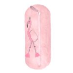 Flamingo plush pencil case