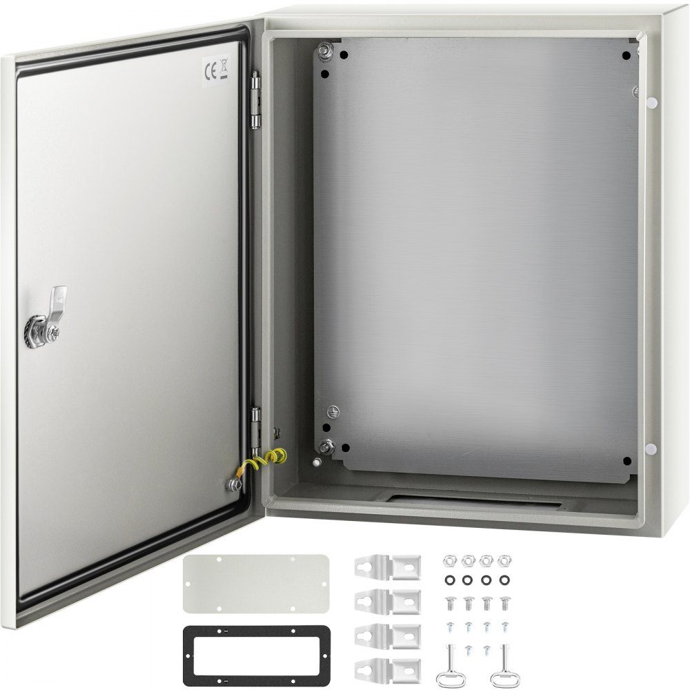 Obudowa stalowa NEMA 50x40x15cm Stalowa skrzynka rozdzielcza NEMA 4X IP66 Wodoodporna i pyłoszczelna elektryczna skrzynka przyłączeniowa zewnętrzna/wewnętrzna z płytą montażową
